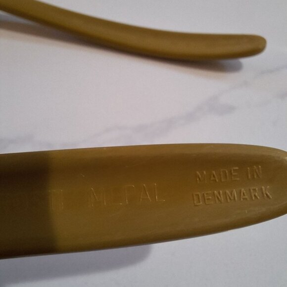 Lille Kirsten Rosti Mepal Denmark Spoons Vintage 7.5 Inch Small Serving Set of 2 - Picture 6 of 8